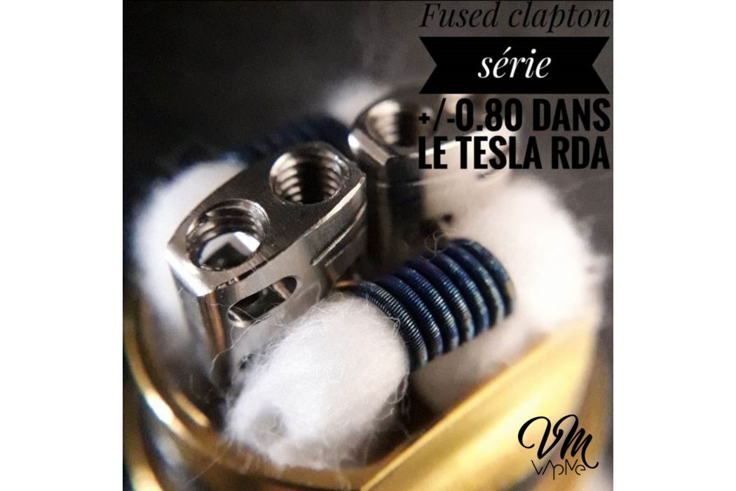 Coil Fused Clapton Série 0.80 ohm -...
