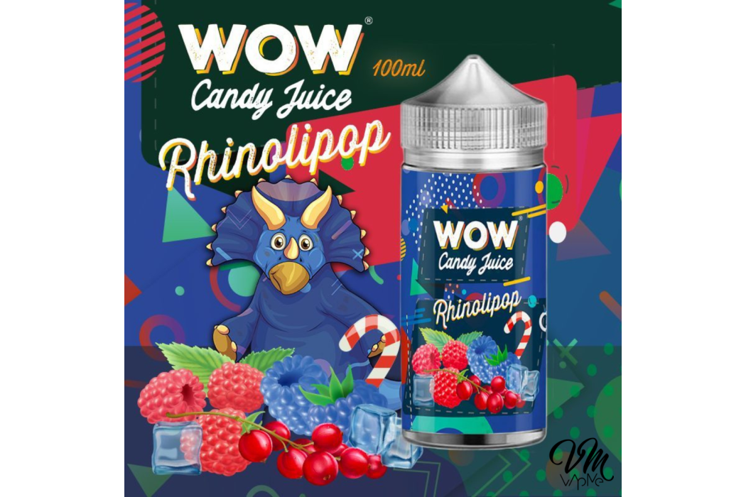Rhinolipop 100ml WOW Candy Juice -...