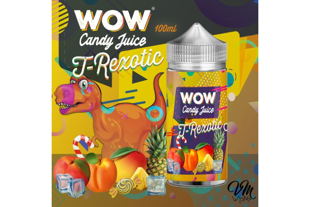 T-Rexotic 100ml WOW Candy Juice -...