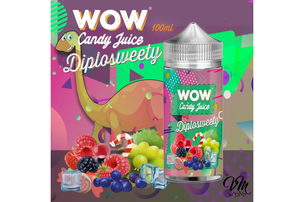 Diplosweety 100ml WOW Candy Juice -...