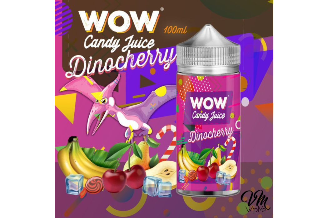 Dinocherry 100ml WOW Candy Juice -...