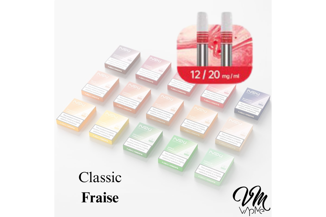 Cartouches Classic Fraise Nexi One...