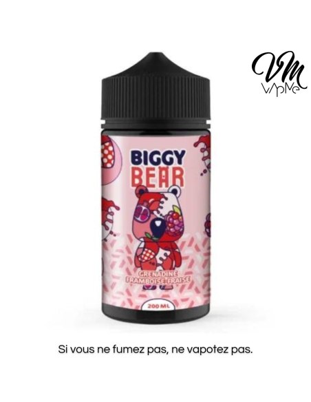 Grenadine Framboise Fraise 200ml - Biggy Bear
