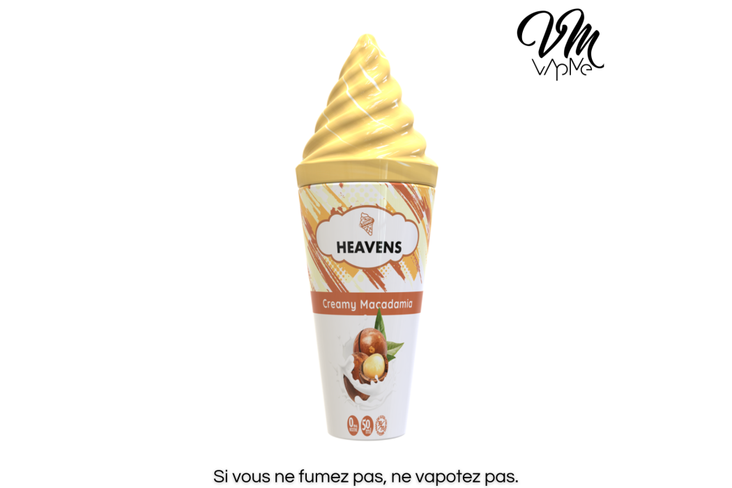 Creamy Macadamia 50ml Heavens E-Cone...