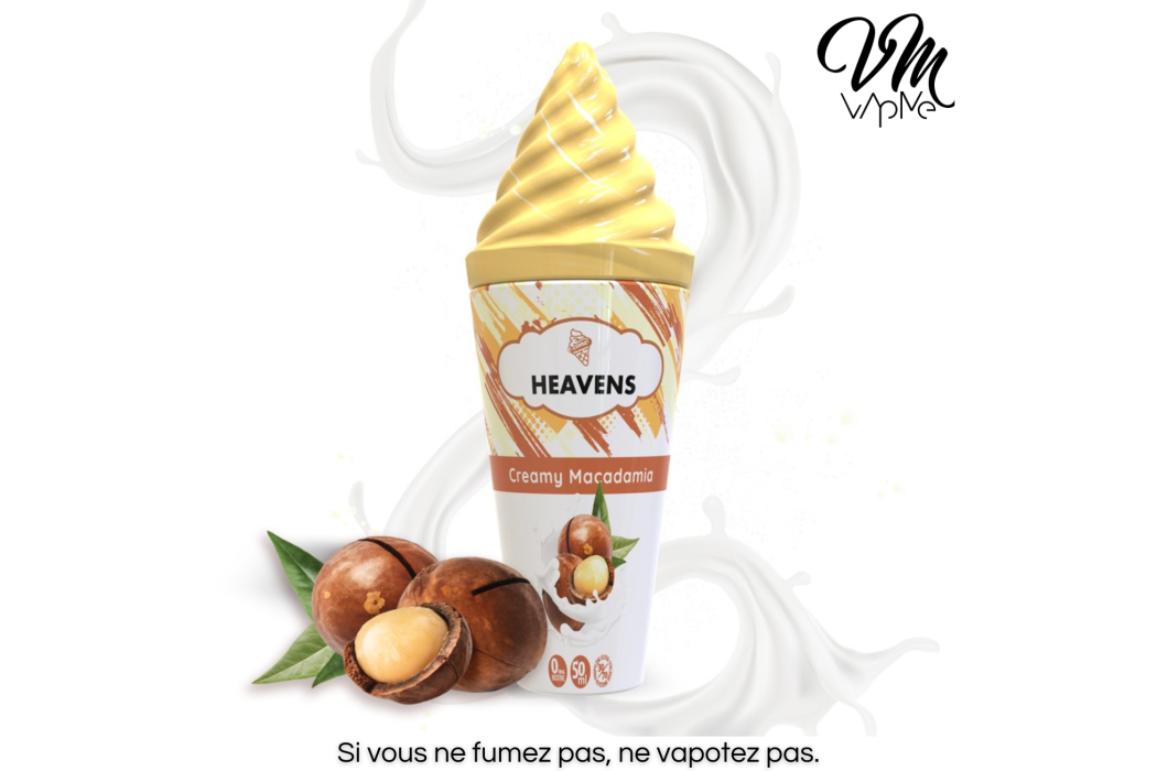 Creamy Macadamia 50ml Heavens E-Cone...