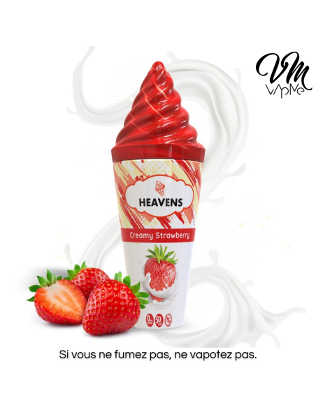 Creamy Strawberry 50ml Heavens E-Cone - Vape Maker