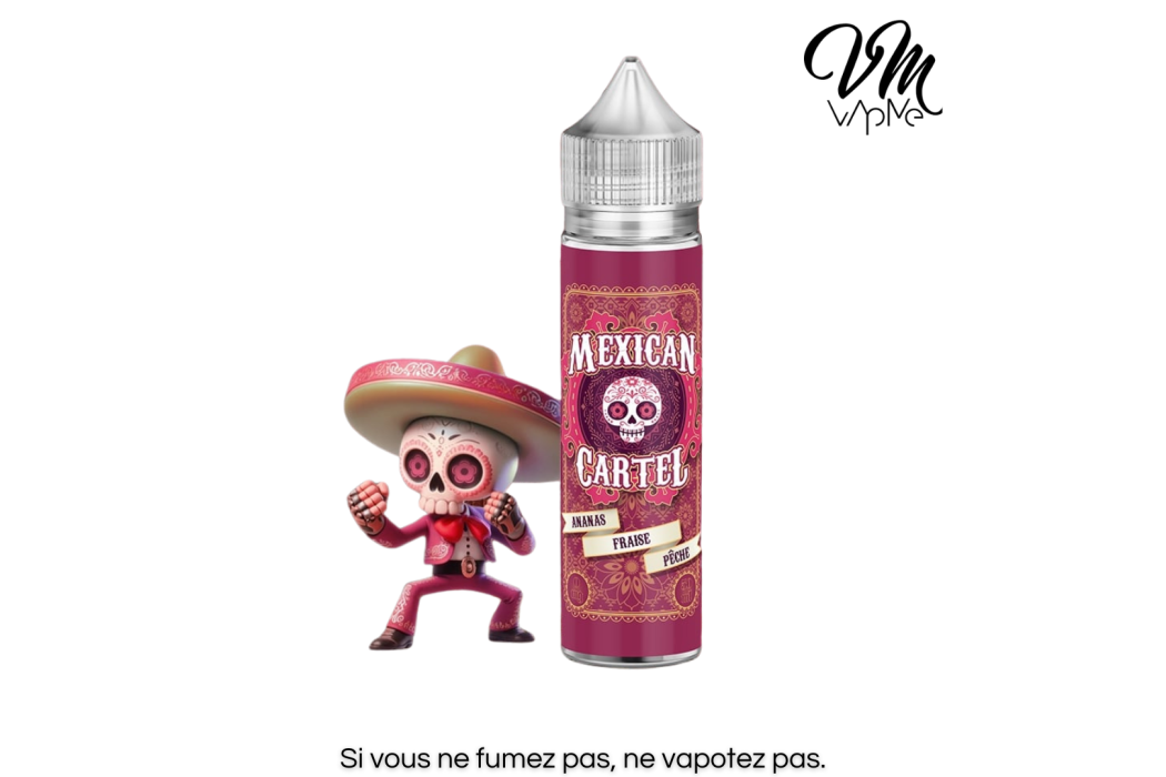 Ananas Fraise Pêche 50ml - Mexican...