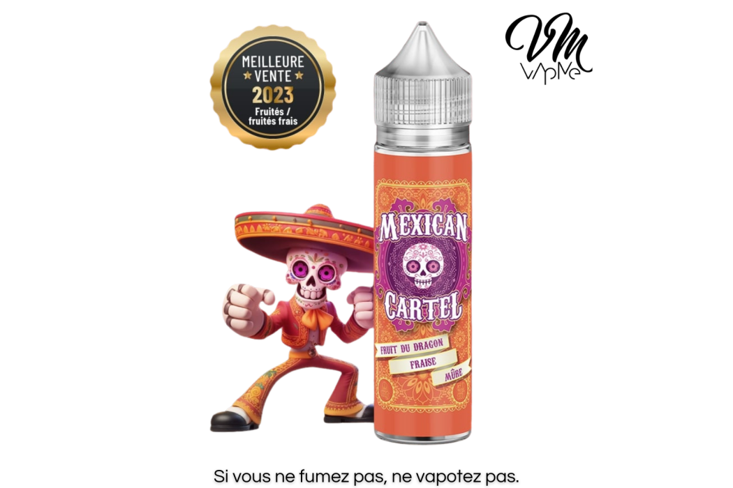 Fruit du dragon Fraise Mûre 50ml -...