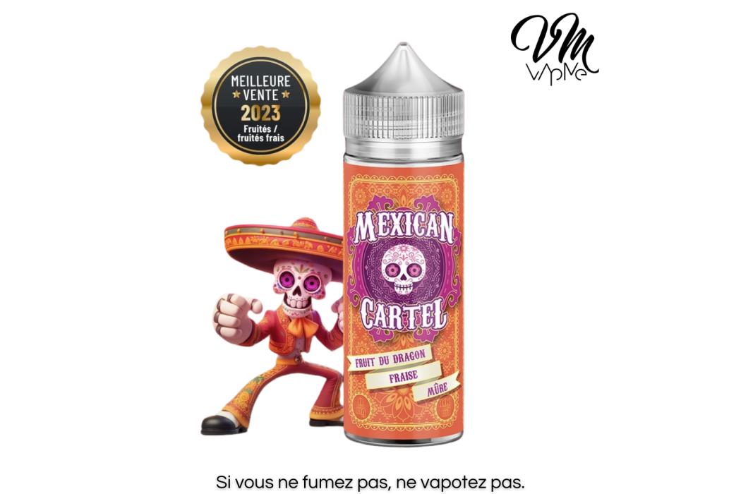 Fruit du dragon Fraise Mûre 100ml -...
