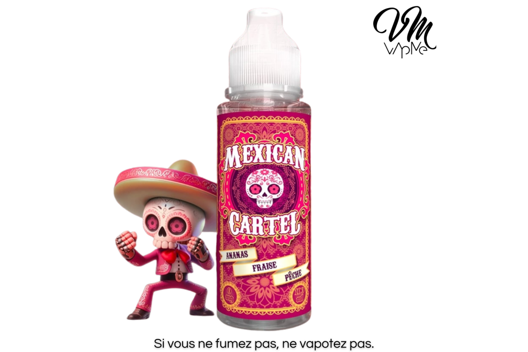 Ananas Fraise Pêche 100ml - Mexican...